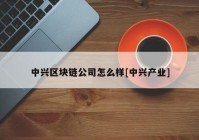 中兴区块链公司怎么样[中兴产业]